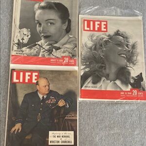 Lot of 3 1948 Vintage  LIFE Magazine Collection -Super Nice Condition